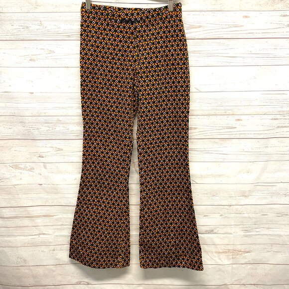 Atsuro Toyama Velveteen Abstract flare pants - Picture 9 of 9